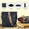 image:imageOzora Multi Pockets Handmade Leather Crossbody Handbags amp Sling Bag for Men amp Women with Detachable HolsterBlack Ndm W3