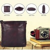 image:imageOzora Multi Pockets Handmade Leather Crossbody Handbags amp Sling Bag for Men amp Women with Detachable HolsterBordeaux Wash