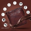 image:imageOzora Multi Pockets Handmade Leather Crossbody Handbags amp Sling Bag for Men amp Women with Detachable HolsterBrown Wash