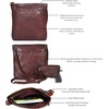 image:imageOzora Multi Pockets Handmade Leather Crossbody Handbags amp Sling Bag for Men amp Women with Detachable HolsterBrown Wash