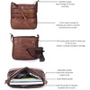 image:imageOzora Multi Pockets Handmade Leather Crossbody Handbags amp Sling Bag for Men amp Women with Detachable HolsterBrownw