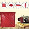 image:imageOzora Multi Pockets Handmade Leather Crossbody Handbags amp Sling Bag for Men amp Women with Detachable HolsterRed Wash