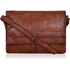 image:imageOzora Genuine Leather Unisex Crossbody Messenger Bag with Adjustable Strap for 17 Inch Laptop Travel Office