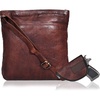 image:imageOzora Multi Pockets Handmade Leather Crossbody Handbags amp Sling Bag for Men amp Women with Detachable HolsterBrown Wash