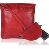 image:imageOzora Multi Pockets Handmade Leather Crossbody Handbags amp Sling Bag for Men amp Women with Detachable HolsterRed Wash