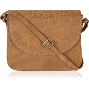 image:imageOzora Genuine Leather Crossbody Bag for Women Adjustable StrapEcognac Hunter
