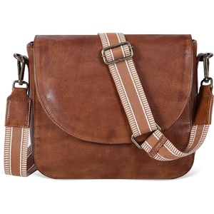 image:imageOzora Genuine Leather Crossbody Bag for Women Adjustable StrapTan Web