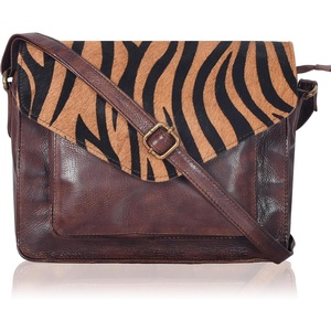 image:imageOzora Genuine Leather Crossbody Purse for Women Shoulder BagBrown Wash Zebra